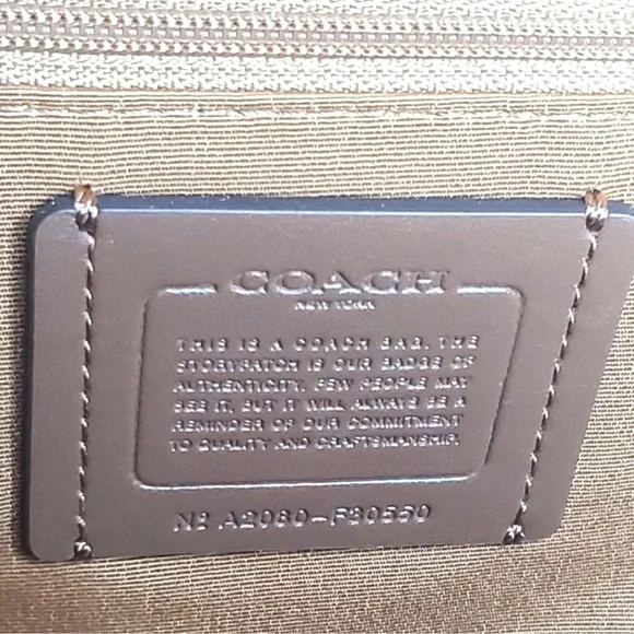 NWOT Coach Charlie Cream Backpack - Picture 6 of 11